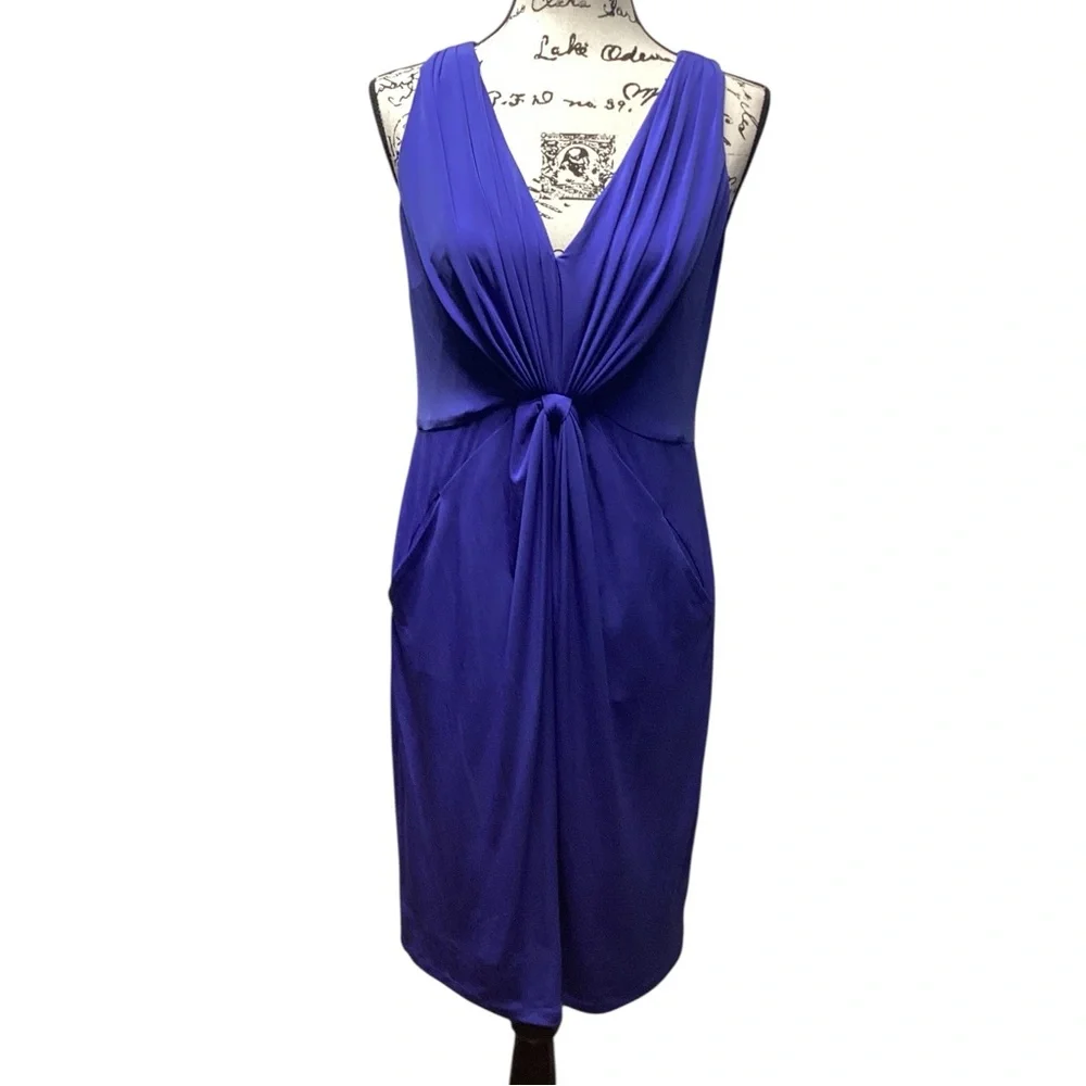Suzi Chin for Maggy Boutique Party Dress Size 10 Royal Blue
